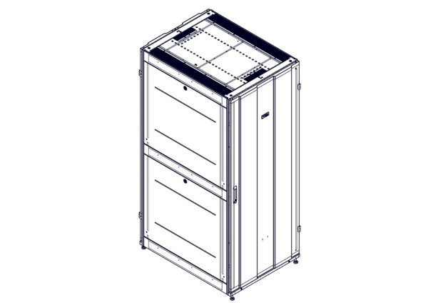 Systeme Electric Шкаф, серия Uniprom, 42U-800/1070, боковые панели 4шт, черный