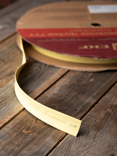 Купить EKF PROxima Термоусаживаемая трубка ТУТ нг 16/8 желтая рулон