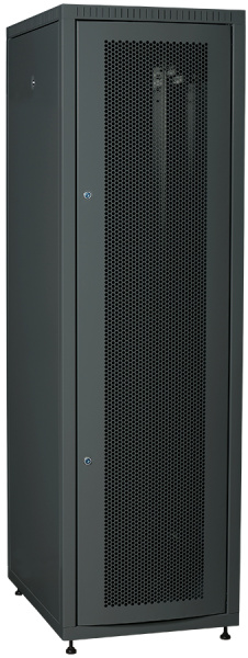 IEK LINEA E ITK Шкаф LINEA E 42U 600х800мм двери 2шт перф. и метал. чер. LE05-42U68-PM