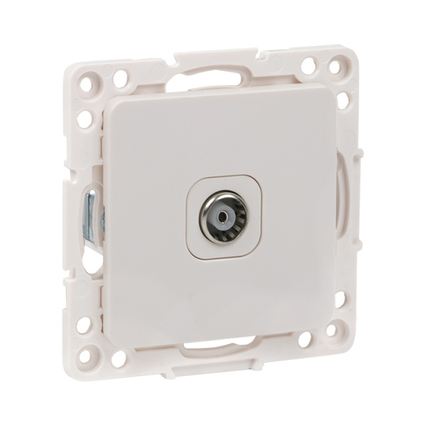 Купить EKF PROxima Стокгольм Белый Розетка TV, 75Ом, 5-862МГц