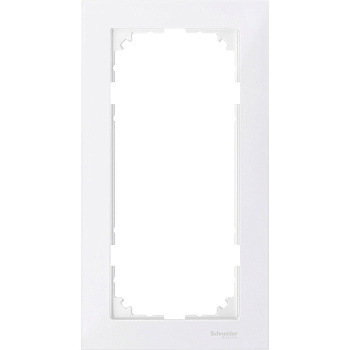 SE Merten SM M-Pure Полярно-Бел Рамка 2-ая без перегородки MTN4025-3619