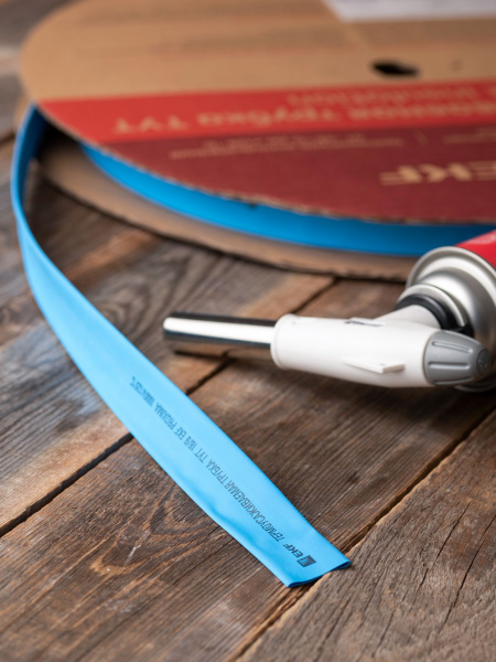 Купить EKF PROxima Термоусаживаемая трубка ТУТ нг 18/9 синяя рулон