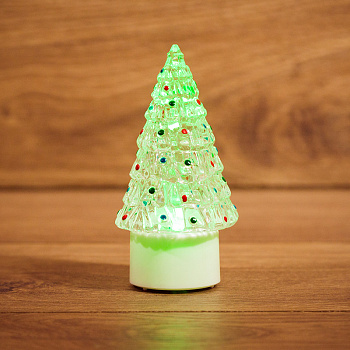 NEON-NIGHT Фигура светодиодная на подставке "Елочка средняя", RGB 501-048