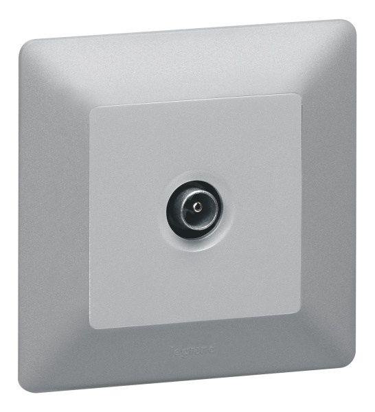 Купить Legrand Valena LIFE DIY Алюм Розетка TV "звезда" 0-2400 МГц. 753651