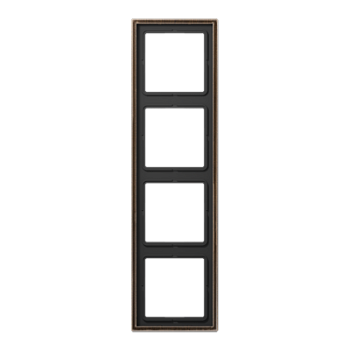 JUNG LS 990 Латунь Antik Рамка 4-ая ME2984AT