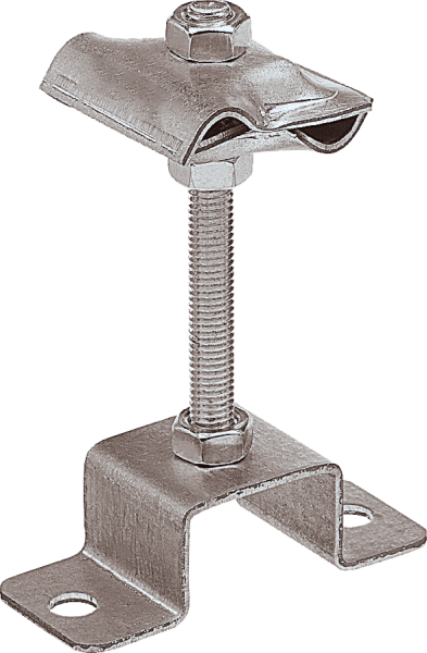 EZETEK Держатель-зажим соединительный круглого проводника 8-12 мм опорный, оцинк. 91073