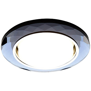 Ambrella Встраиваемый точечный светильник G8077 BK хром/тонированный GX53