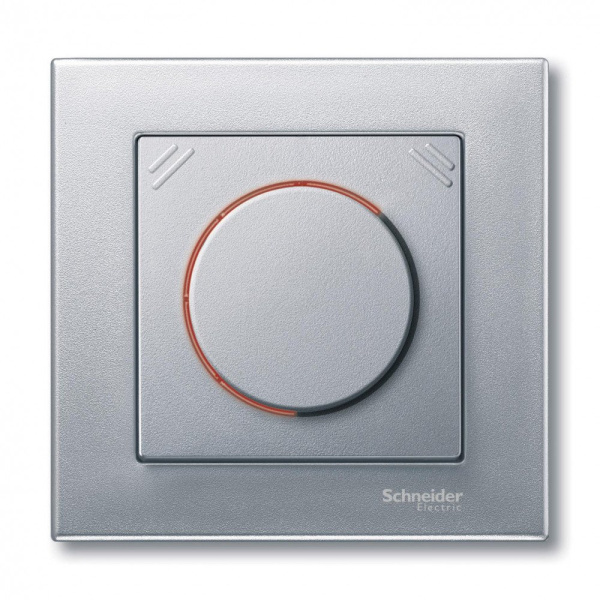 Купить SE Merten SM Алюминий Накладка светорегулятора поворотно-нажимного многофункц. с подсветкой , мех 577099 MTN567760