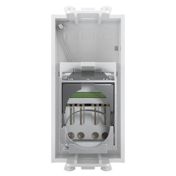 Купить DKC Компьютерная розетка RJ-45 модульная, кат.5е экранированная, "Avanti","Белое облако", 1 модуль