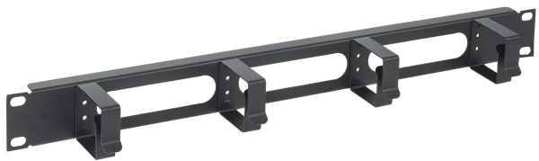 IEK ITK Кабельный органайзер 19" 1U 4 кольца, черный CO05-1M4RM