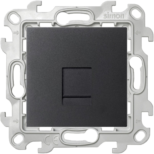 Купить Simon 24 Графит Розетка RJ45 кат. 5е UTP 2410598-038