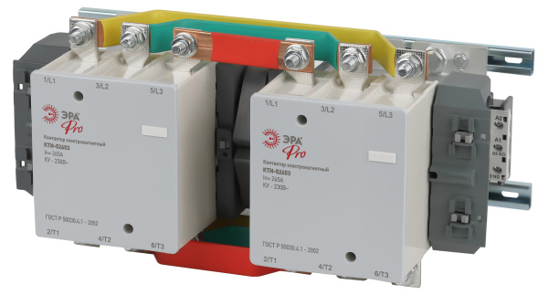 ЭРА Контактор КТИ-52653 реверсивный PRO KKT53-265-230-10-E 265А 230В/АС3