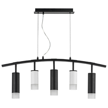 Lightstar LR7353628731 Люстра RULLO 5х50W GU10 ЧЕРНЫЙ/БЕЛЫЙ (571735+214436-2+214487-3+202431-5), шт