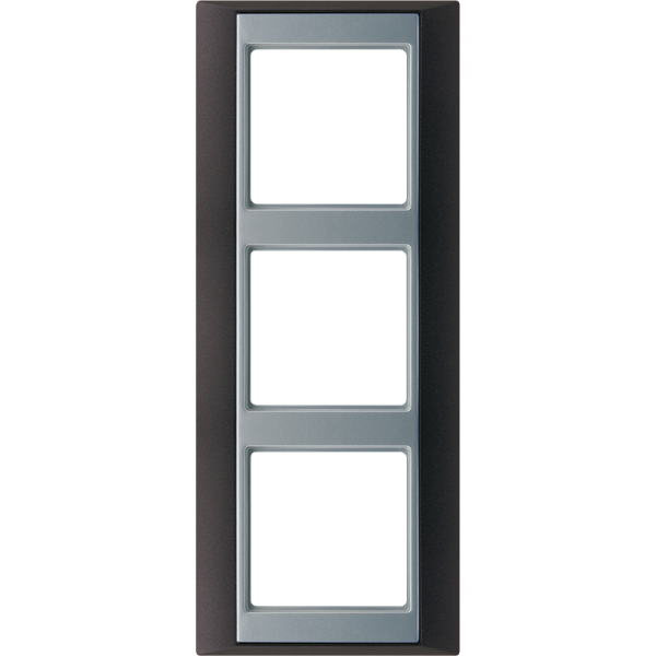 JUNG А Plus Антрацит/Алюминий Рамка 3-ая AP583ANTAL