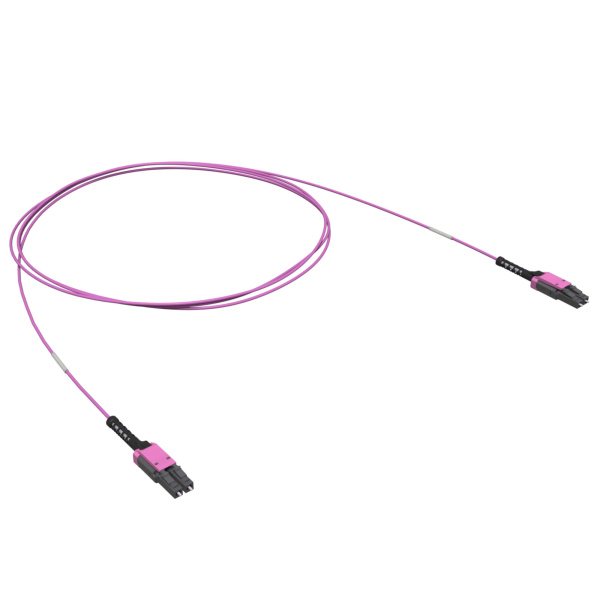 DKC Патчкорд 2ОВ 50/125 OM4, LC Duplex Uniboot/LC Duplex Uniboot, 2м