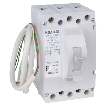 КЭАЗ Выключатель автоматический ВА57-31-841110-20А-500-220DC-УХЛ3-КЭАЗ