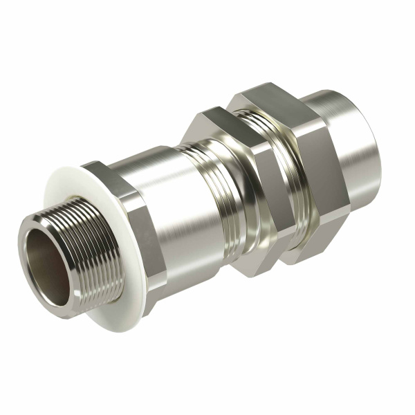 DKC Взрывозащищенный универсальный кабельный ввод серии КАЕС для бронированного и небронированного кабеля М90х2 d:62,8-71мм. Присоединительная резьба