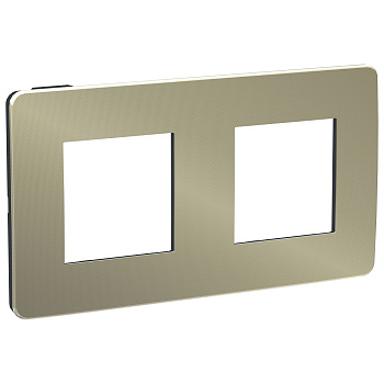 SE Unica Studio Бронза/Антрацит Рамка 2-ная NU280452