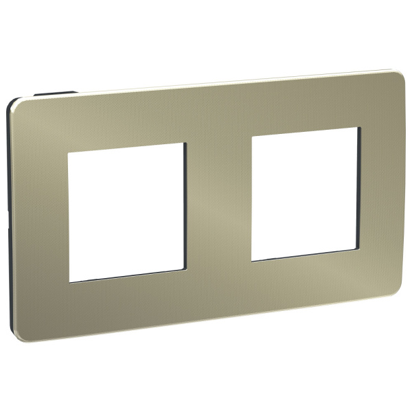 SE Unica Studio Бронза/Антрацит Рамка 2-ная NU280452