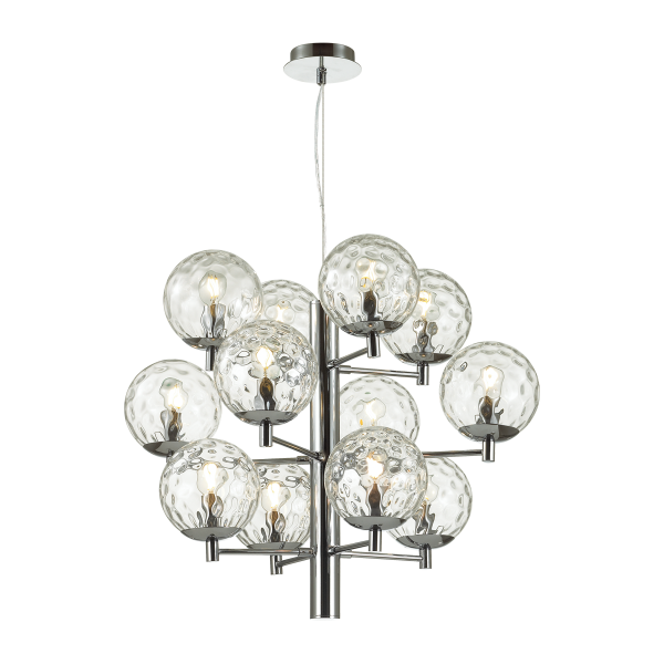 Купить Odeon Light 4982/12 MODERN ODL22 323 хром/прозрачный/стекло Люстра E14 12*40W VERASA