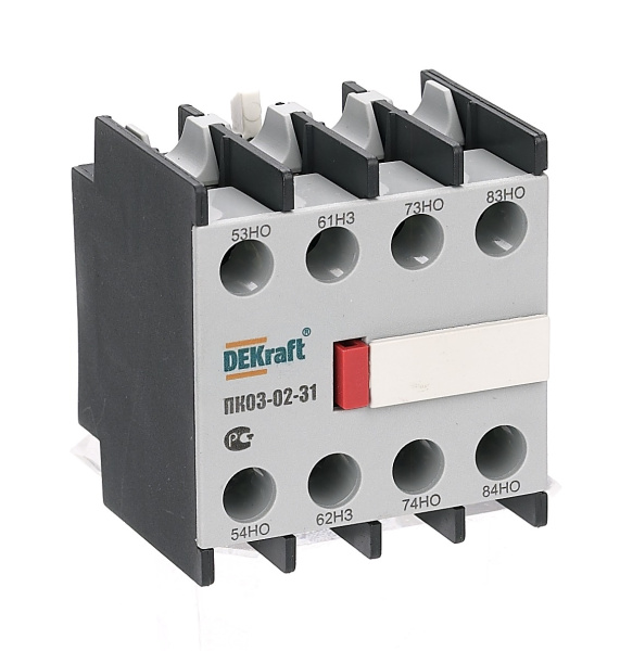 Купить Dekraft Приставка конт. лицевая доп. контакты 3НО+1НЗ ПК-03