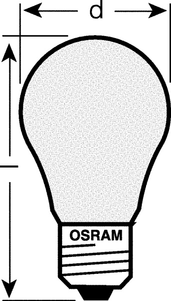 Купить Osram Лампа накаливания CLAS A матовая 40W E27 4008321419415
