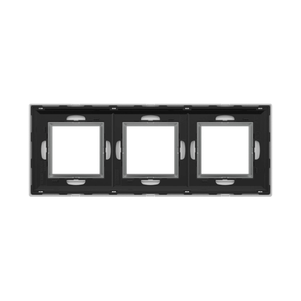 Купить DKC Рамка из металла, "Avanti", белая, 3 поста (6 мод.)