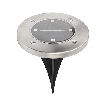 LAMPER Светильник светодиодный  Взлетные Огни LED с аккумулятором солнечной панелью IP65, холодное белое свечение 6500 К, монтаж в грунт 602-246