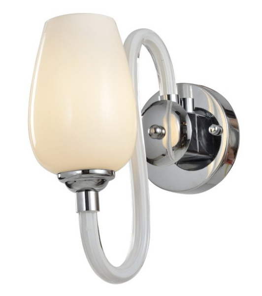 Arte Lamp Lavinia Хром/Белый Бра 1x40W 1xE14 A1404AP-1WH Arte Lamp Lavinia Хром/Белый Бра 1x40W 1xE14 A1404AP-1WH