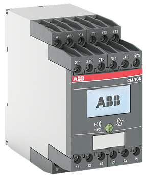 ABB Реле контроля температуры CM-TCN.011P, Uпит= 24 AC/DC, -200..+850°C, пружинные клеммы (LCD дисплей + протокол связи NFC) 1SVR760740R0110