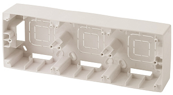 ЭРА 12-6103-02 Слоновая кость Коробка наклад. монтажа 3 поста, 12