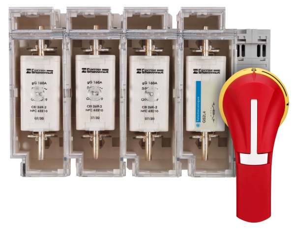 Купить SE Ручки для фронтальных выносных рукояток IP65, красный/желтый (GS2AH540)