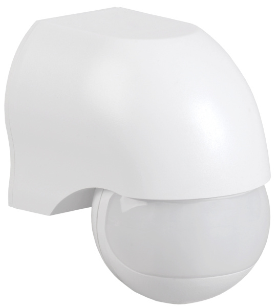 IEK Датчик движения ДД 010 белый, макс. нагрузка 1100Вт, угол обзора 180град., дальность 10м, IP44
