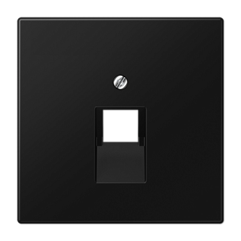 JUNG LS 990 Черный матовый Плата для одного модуля, фиксация винтом LS969-1UASWM