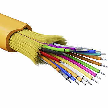 DKC Кабель волоконно-оптический, распределительный, арамидные упрочняющие нити, для внутренней прокладки, нг(A)-HFLTx, 18 ОВ, категорияOM2 (G.651.1) п