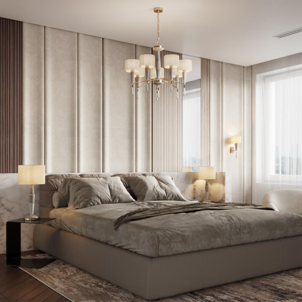 Купить Odeon Light 5403/1T CLASSIC ODL_EX23 33 бронзовый/светло-коричневый/кремовый металл/керамика/ткань Настольная лампа E27 1*60W LATTE