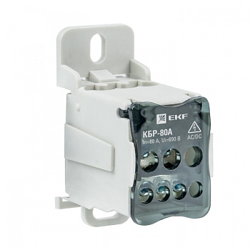 EKF PROxima Блок распределительный КБР на DIN-рейку и монтажную панель 80A