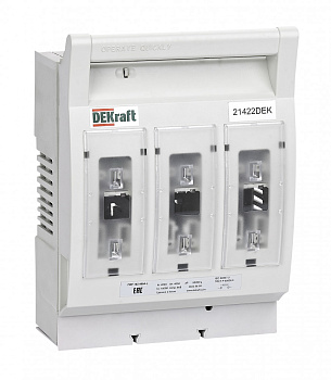 Dekraft ПВР горизонтальный 400А 3ф отключение_1НО+1НЗ_ПВР-102