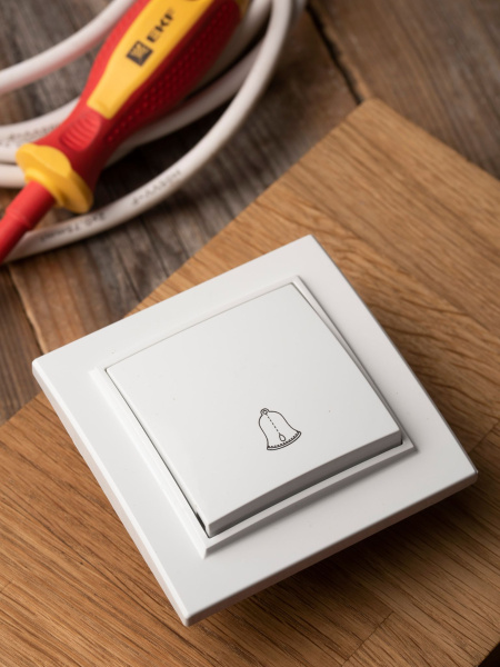 Купить EKF Basic Минск Белый Кнопка звонка, 10А, ОП