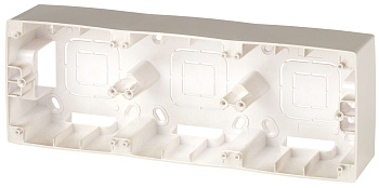 ЭРА 12-6103-04 Шампань Коробка наклад. монтажа 3 поста, 12