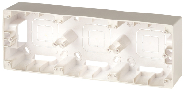 ЭРА 12-6103-04 Шампань Коробка наклад. монтажа 3 поста, 12