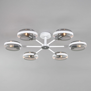 Eurosvet Потолочный светильник в стиле лофт 70121/6 белый a052338