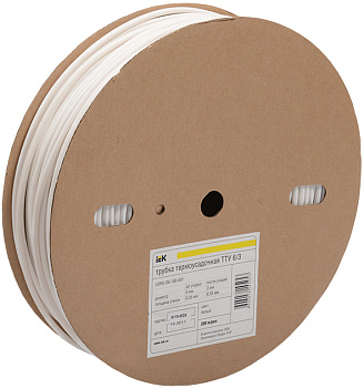 IEK Трубка термоусадочная ТТУ нг-LS 10/5 белая 100м/упак