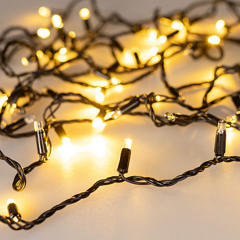 Arlight Светодиодная гирлянда ARD-STRING-CLASSIC-1000-BLACK-100LED-PULSE Warm (230V, 7W) (Ardecoled, IP65) 031649