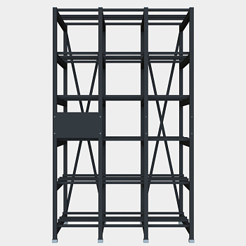 Systeme Electric Стеллаж 6 полочный 2 ряда 1360х935х2280