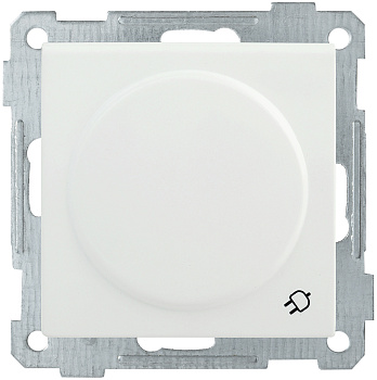 IEK РС16-1-0-Б Розетка с з/к с з/ш и кр. 16А BOLERO белый ERB16-K01-16