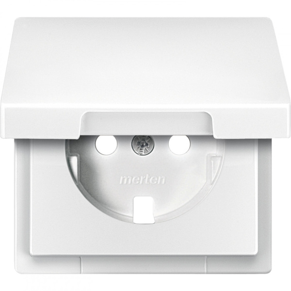 SE Merten SD Белый Центральная плата с крышкой для механизма розетки MTN2341-4019