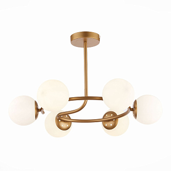 Evoluce SLE220602-06 Люстра потолочная Золото/Белый E14 6*40W