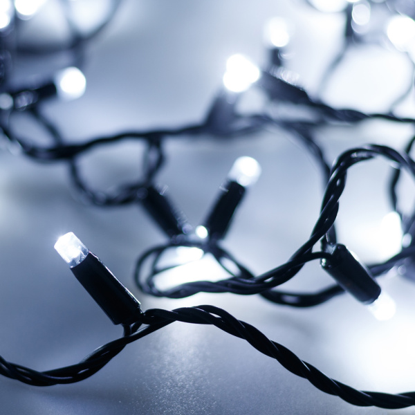 Купить Arlight Светодиодная гирлянда ARD-STRING-CLASSIC-10000-BLACK-100LED-STD WHITE (230V, 7W) (Ardecoled, IP65) 025796