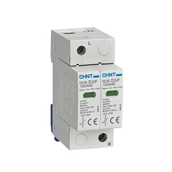 CHINT Ограничитель имп. перенапр. NU6-IIG 2Р In=25kA Uc=440B Im=65kA (R)